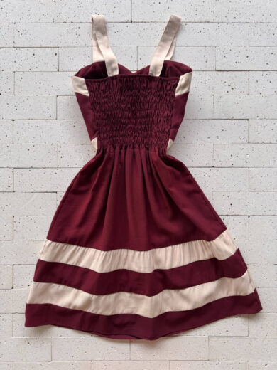 Dondoca_com_br Vestido Com Bojo Marrant Detalhe Bicolor Vinho