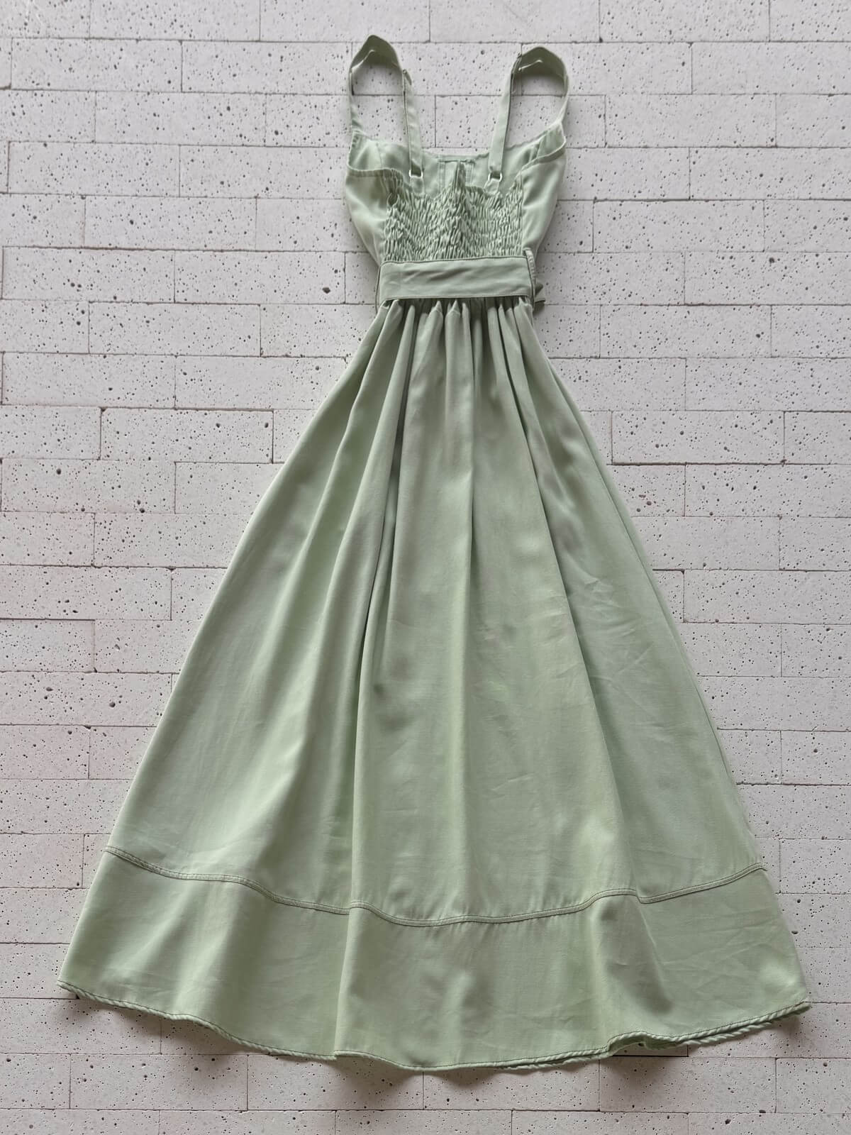 Dondoca_com_br Vestido Longuete Pespontado Com Bolsos E Botoes Pistache