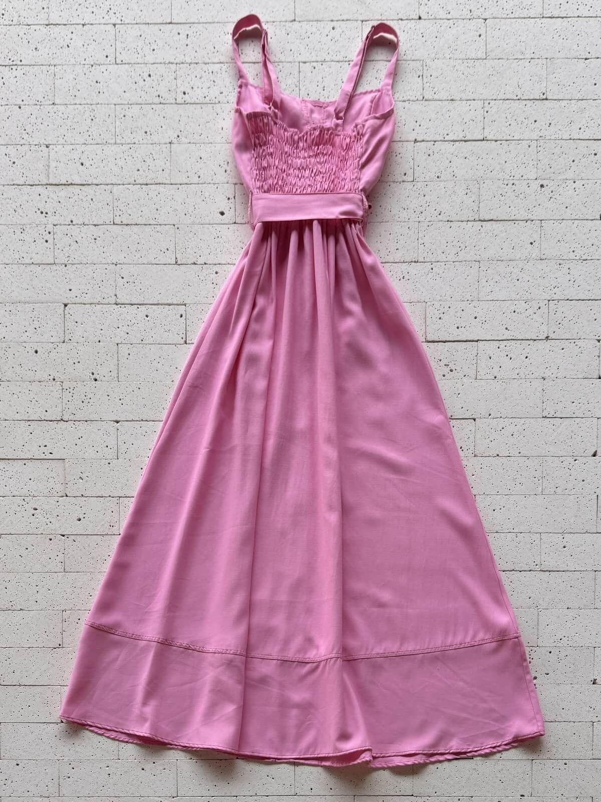 Dondoca_com_br Vestido Longuete Pespontado Com Bolsos E Botoes Rosa