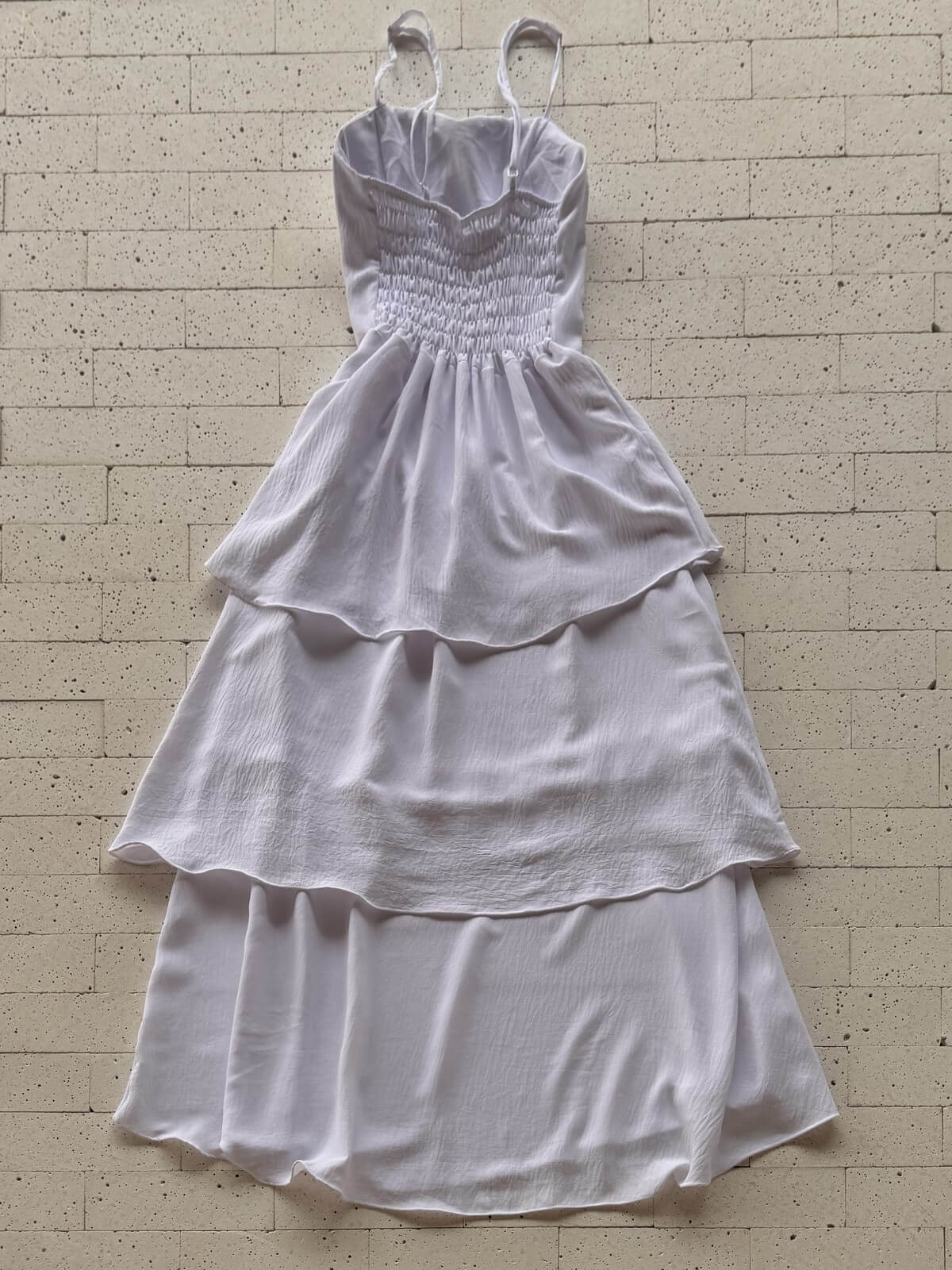 Dondoca_com_br Vestido Maxi Midi Alcinha E Camadas Tres Marias Off