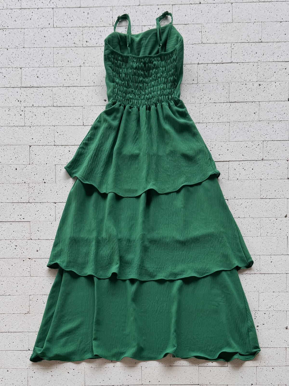 Dondoca_com_br Vestido Maxi Midi Alcinha E Camadas Tres Marias Verde